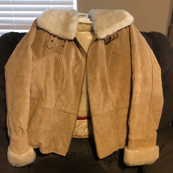 Camel Suede jacket - Picture 1 of 8